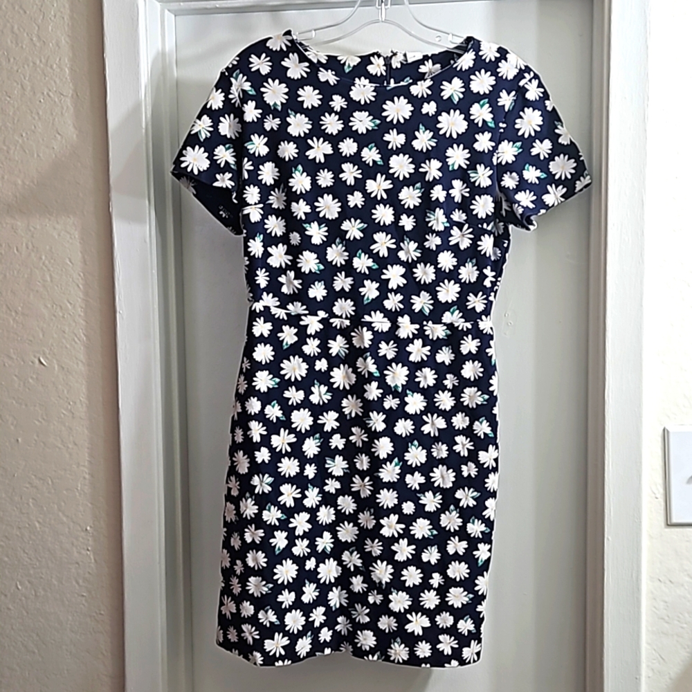 Old Navy Dress Blue White, M